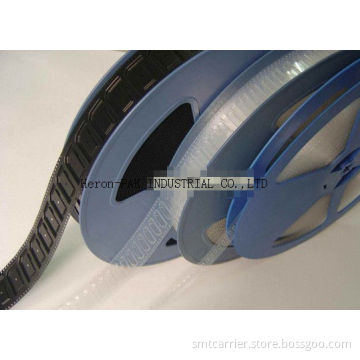 Customized Ps, Abs, Pvc Material Black Chip Inductor Electronic Component Carrier Tape